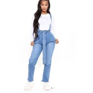 Womens Fashion Nova Overalls Size 9 Y2K Boho Cottagecore Streetwear Grunge‎